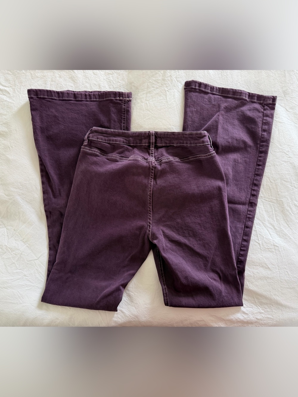 Garage Low Rise Flare Purple Jean - Picture 2 of 6